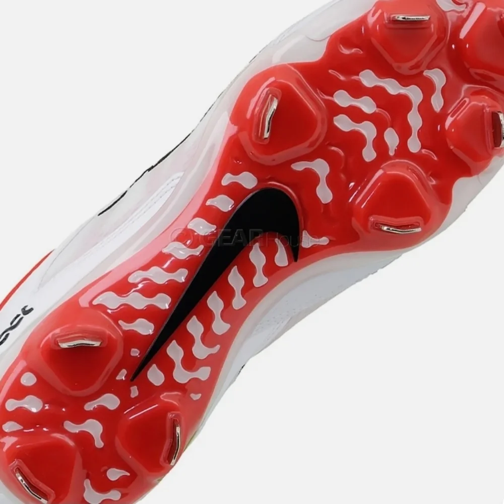 Hyperdiamond 4 Elite Metal Womens Softball Cleats, White Red, Size 7